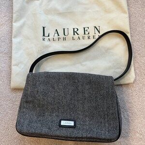 Lauren Ralph Lauren Chevron Tweed Shoulder Bag Y2K